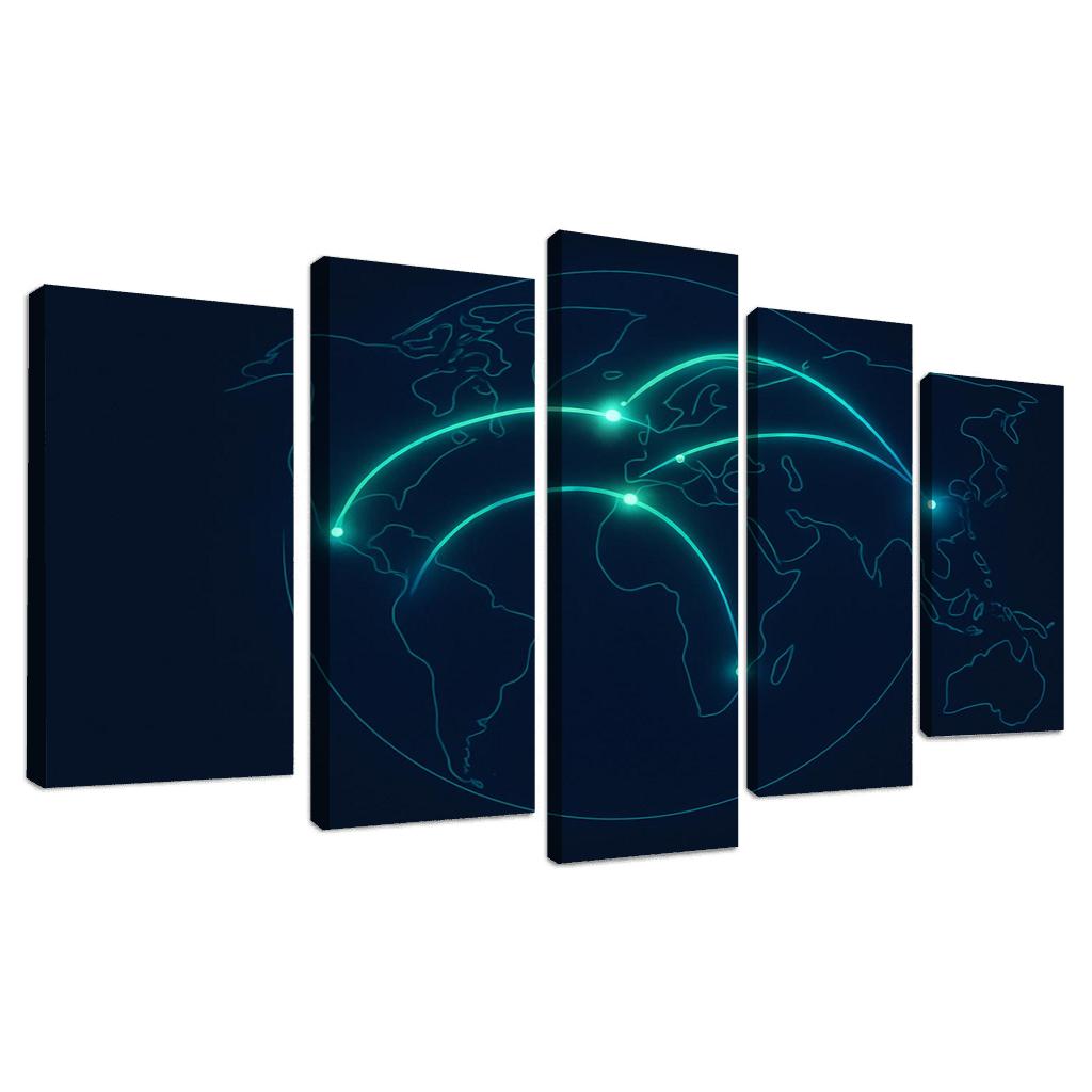 Aurora Flight Paths home decor