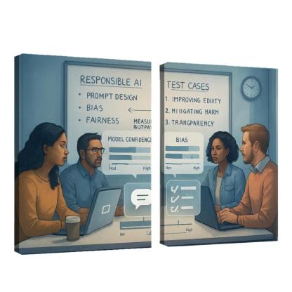 Ethical Prompt Engineering And AI Evaluation multi-panel paintings