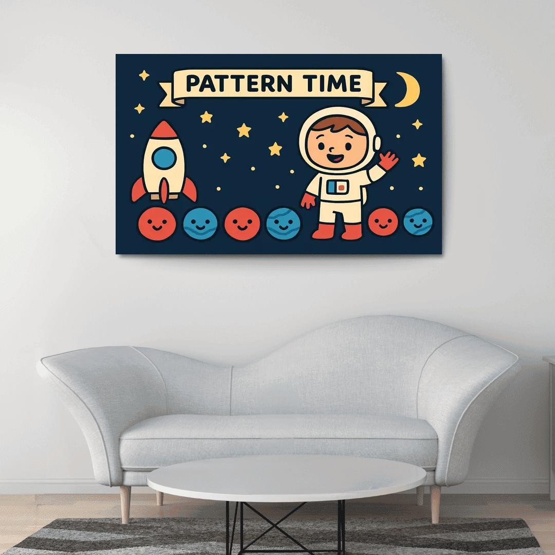 Captain Comet And The Planet Pattern Parade art trends