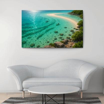Seagrass Lagoon Kayak And Snorkel Sanctuary oil paintings frame