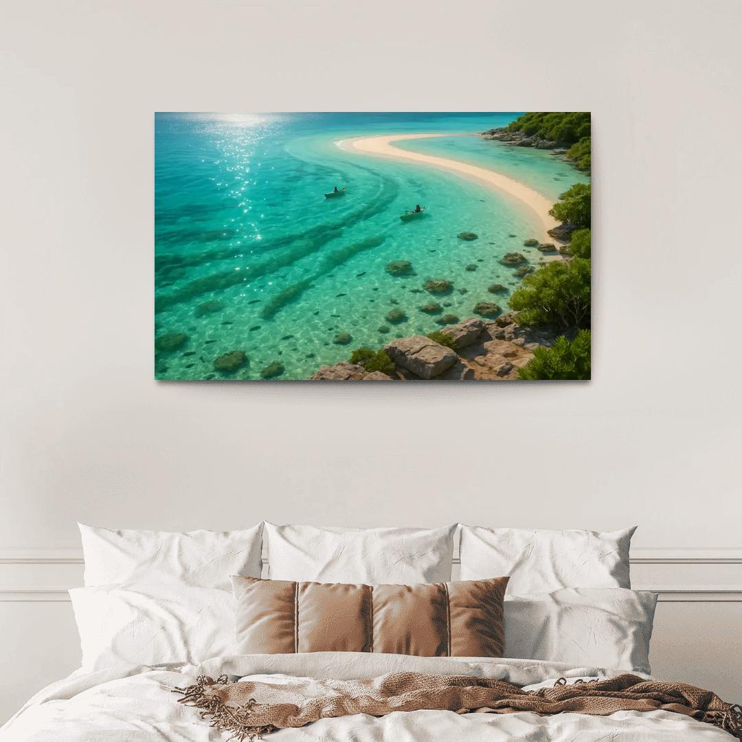 Seagrass Lagoon Kayak And Snorkel Sanctuary oil paintings frame