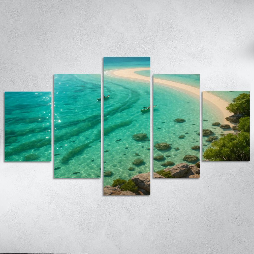 Seagrass Lagoon Kayak And Snorkel Sanctuary oil paintings frame