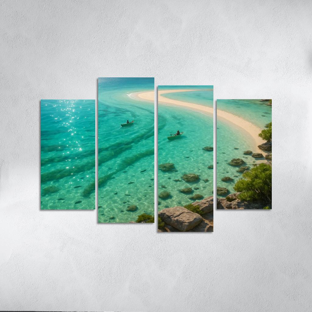 Seagrass Lagoon Kayak And Snorkel Sanctuary oil paintings frame