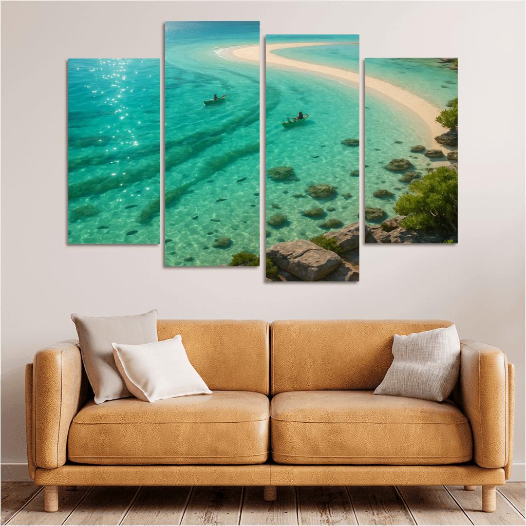Seagrass Lagoon Kayak And Snorkel Sanctuary oil paintings frame