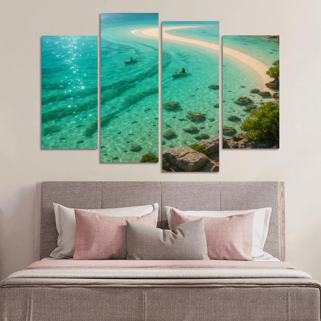 Seagrass Lagoon Kayak And Snorkel Sanctuary oil paintings frame