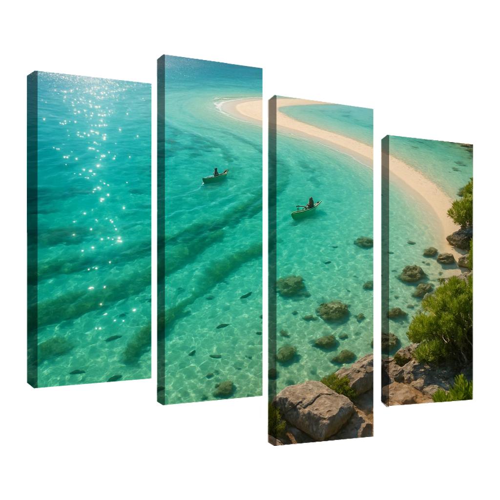 Seagrass Lagoon Kayak And Snorkel Sanctuary oil paintings frame