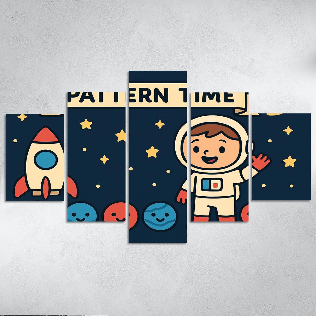 Captain Comet And The Planet Pattern Parade art trends