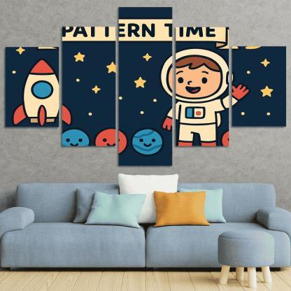 Captain Comet And The Planet Pattern Parade art trends