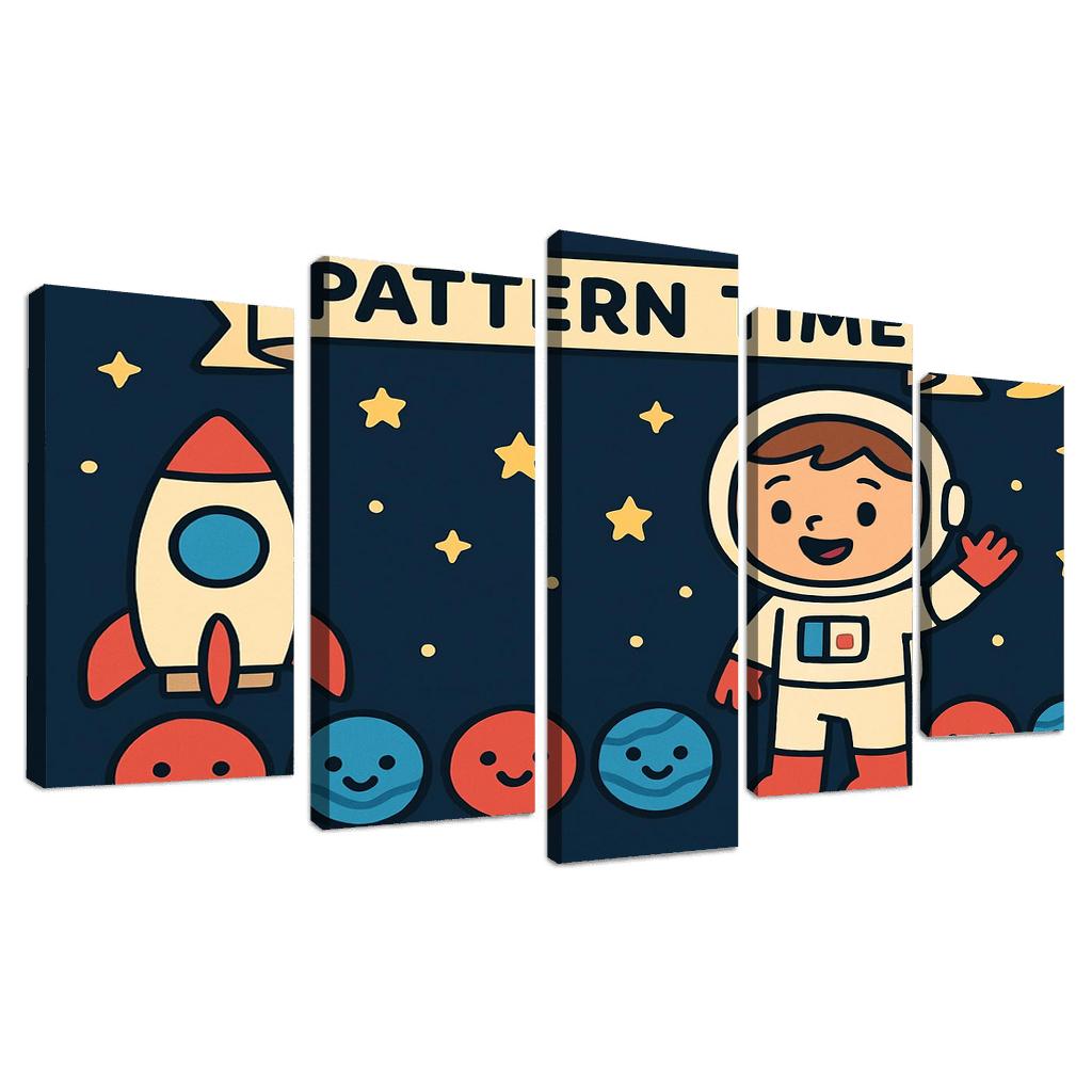 Captain Comet And The Planet Pattern Parade art trends