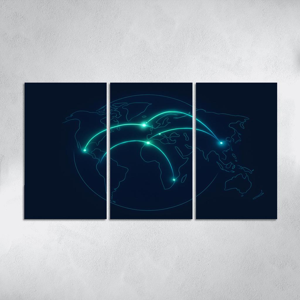 Aurora Flight Paths home decor