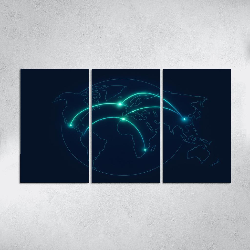 Aurora Flight Paths home decor