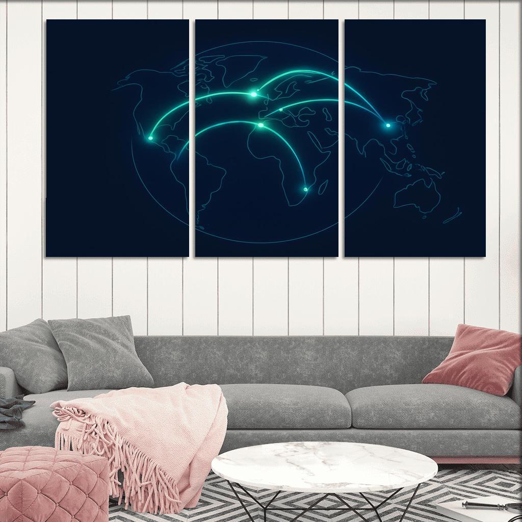 Aurora Flight Paths home decor