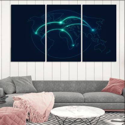 Aurora Flight Paths home decor