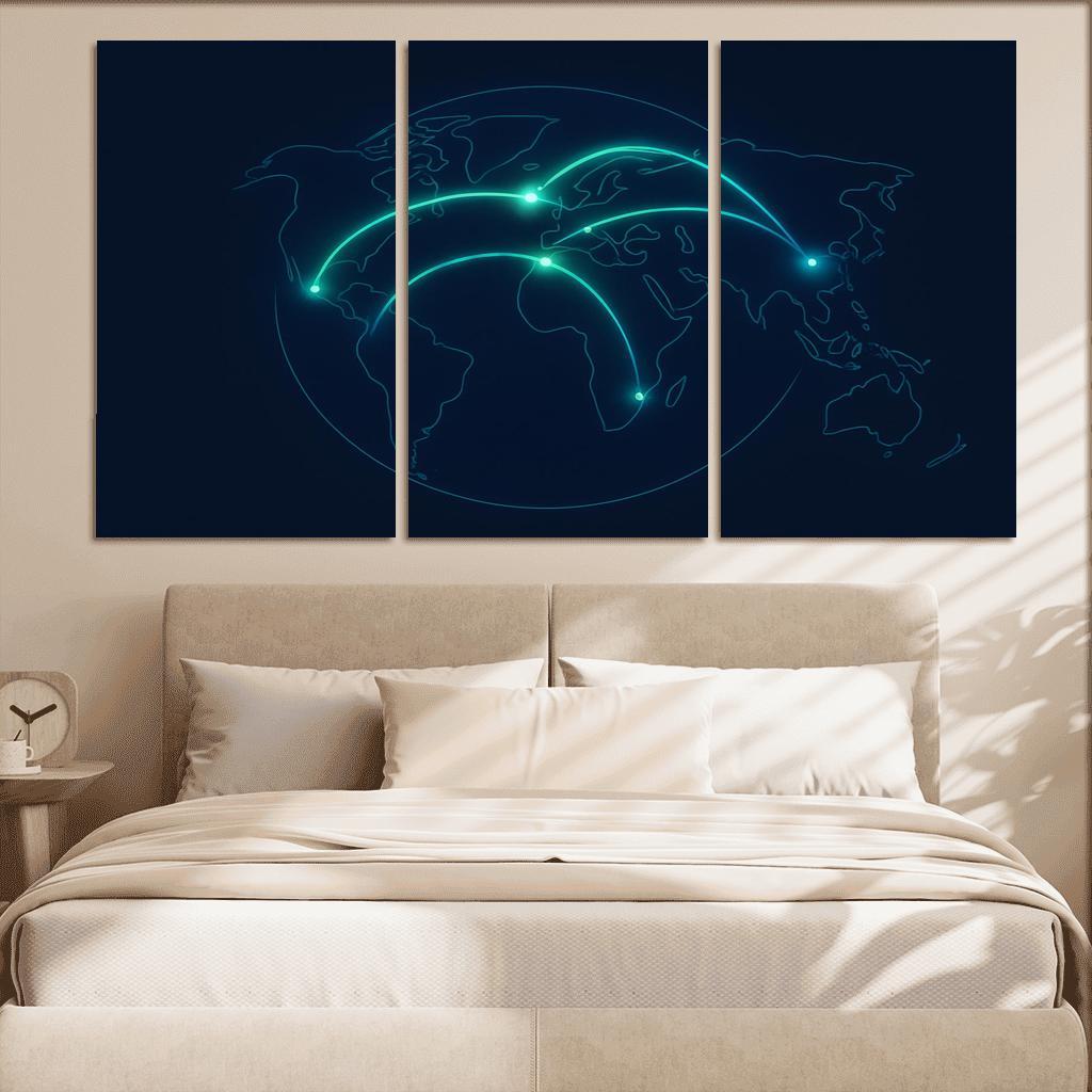 Aurora Flight Paths home decor