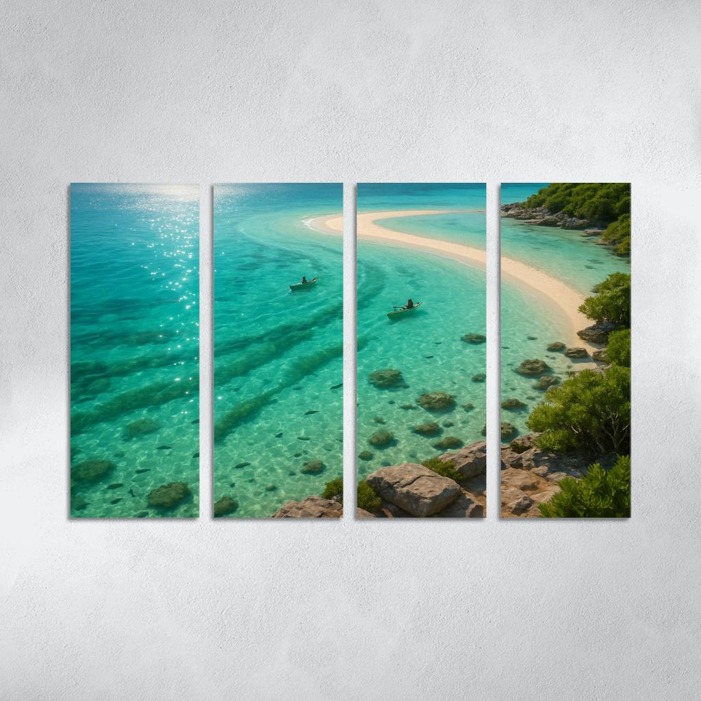 Seagrass Lagoon Kayak And Snorkel Sanctuary oil paintings frame