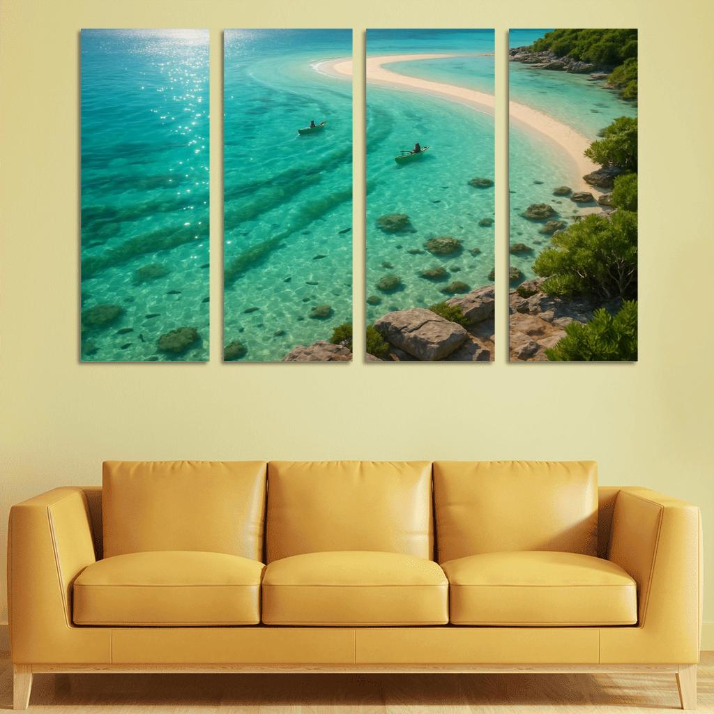 Seagrass Lagoon Kayak And Snorkel Sanctuary oil paintings frame