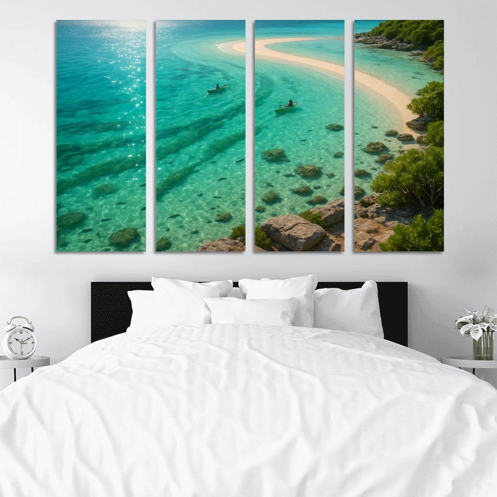 Seagrass Lagoon Kayak And Snorkel Sanctuary oil paintings frame