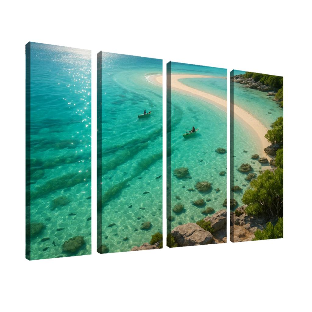 Seagrass Lagoon Kayak And Snorkel Sanctuary oil paintings frame