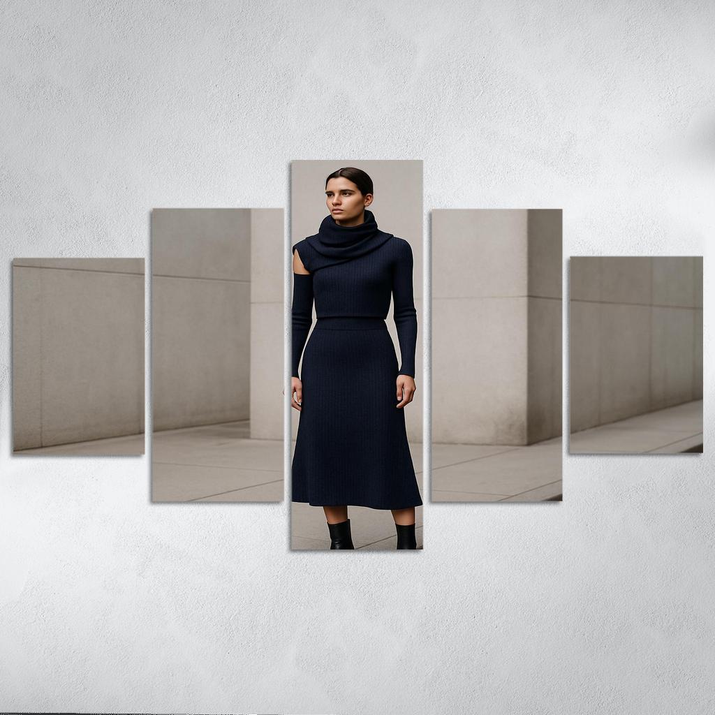 Convertible Sculpted Knit Ensemble canvas paintings frame