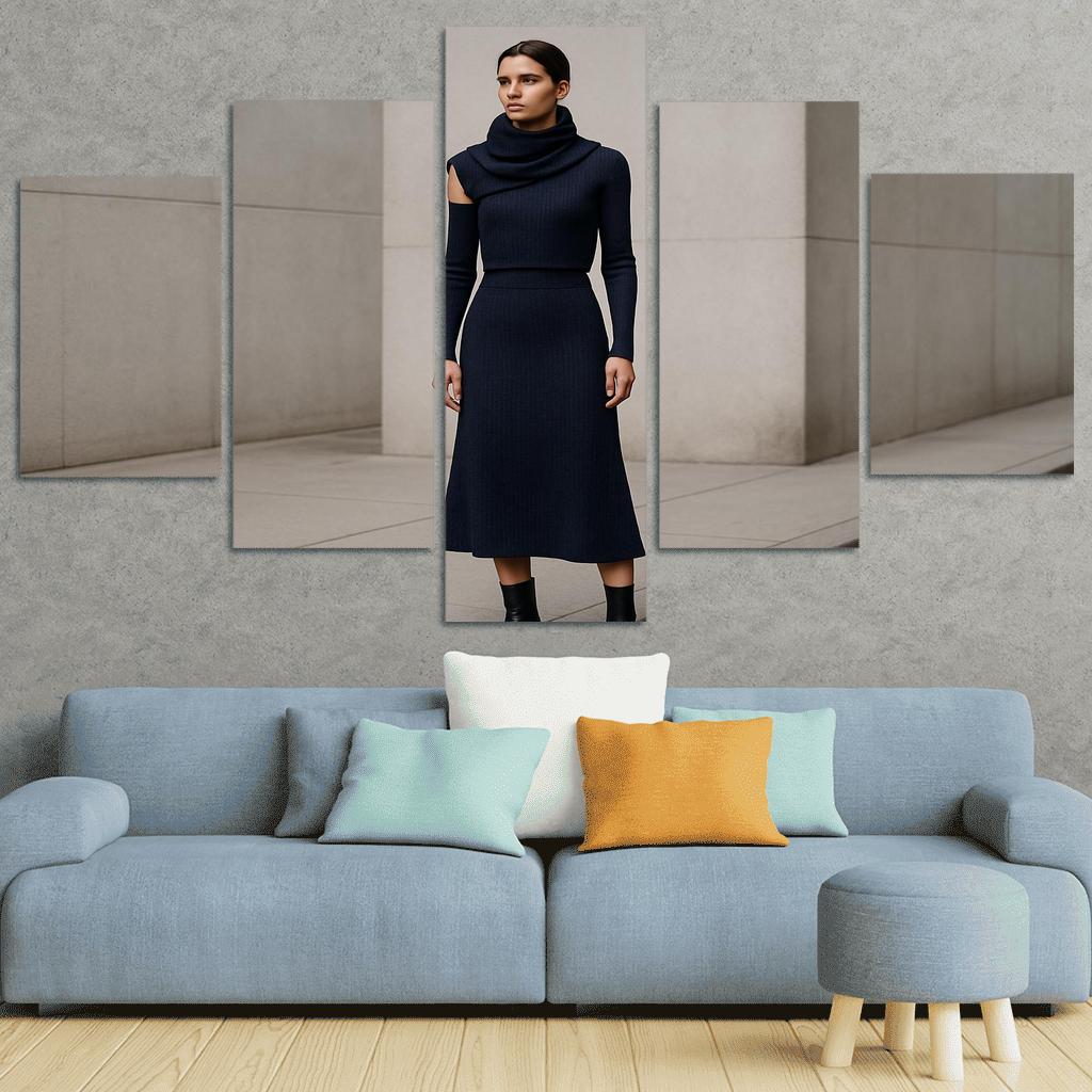 Convertible Sculpted Knit Ensemble canvas paintings frame