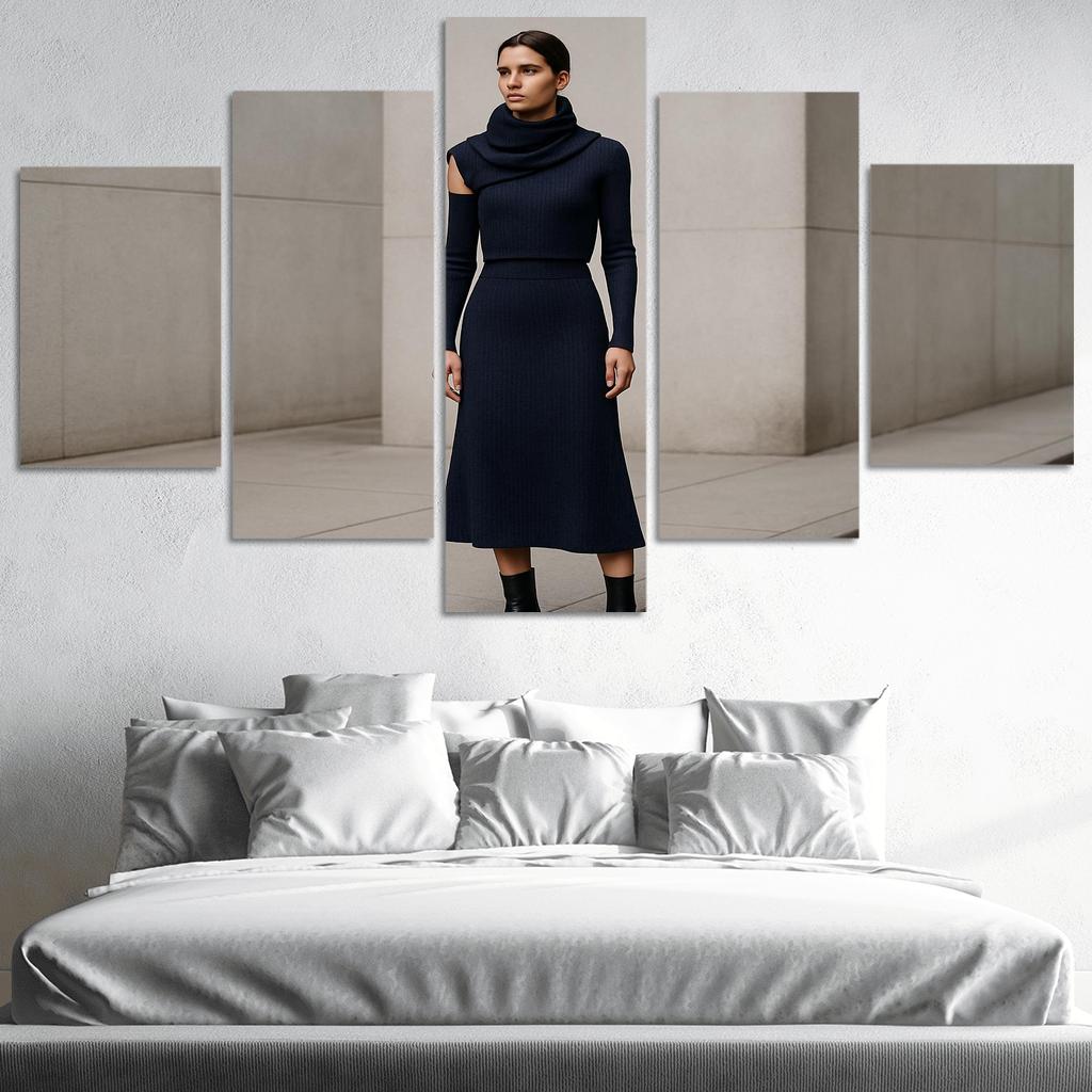 Convertible Sculpted Knit Ensemble canvas paintings frame