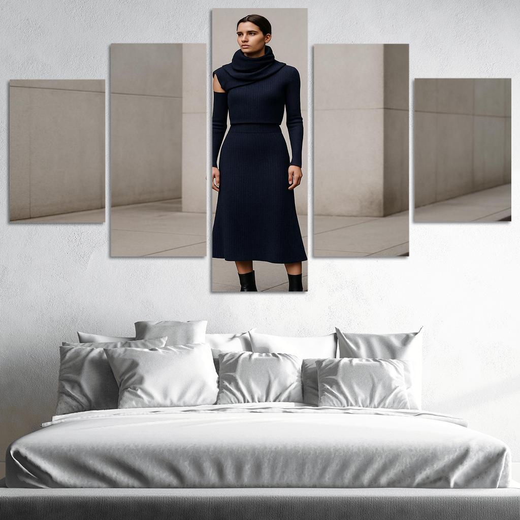 Convertible Sculpted Knit Ensemble canvas paintings frame