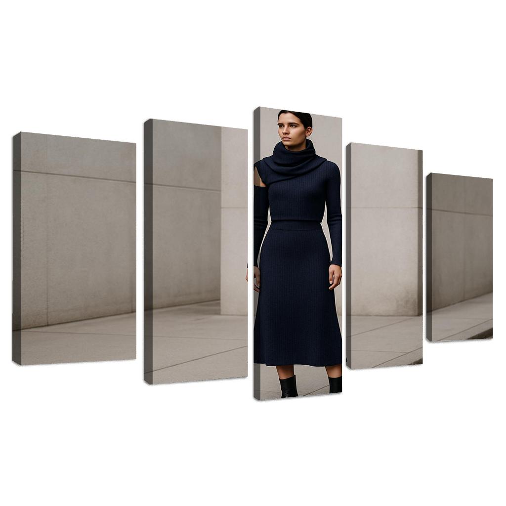 Convertible Sculpted Knit Ensemble canvas paintings frame