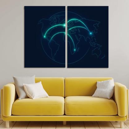 Aurora Flight Paths home decor