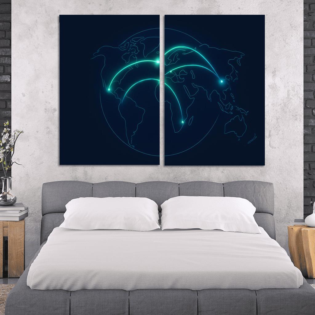 Aurora Flight Paths home decor