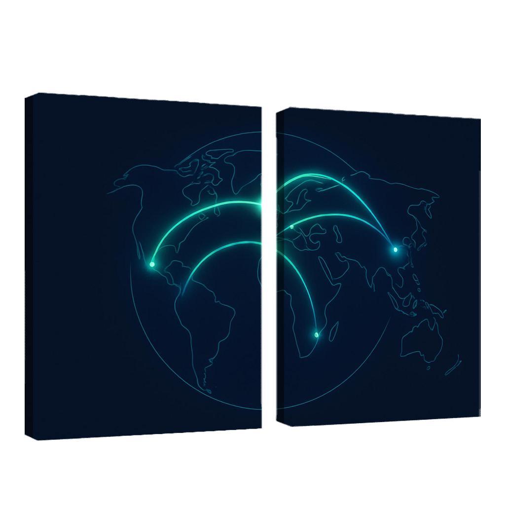 Aurora Flight Paths home decor
