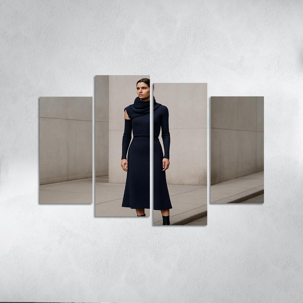 Convertible Sculpted Knit Ensemble canvas paintings frame