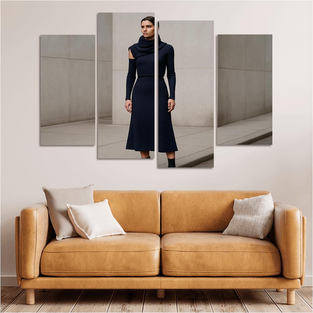 Convertible Sculpted Knit Ensemble canvas paintings frame