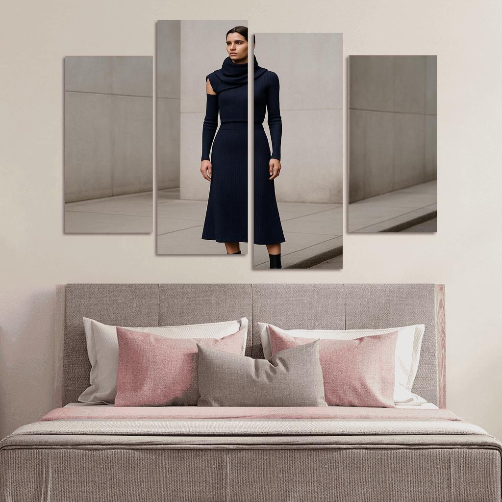 Convertible Sculpted Knit Ensemble canvas paintings frame