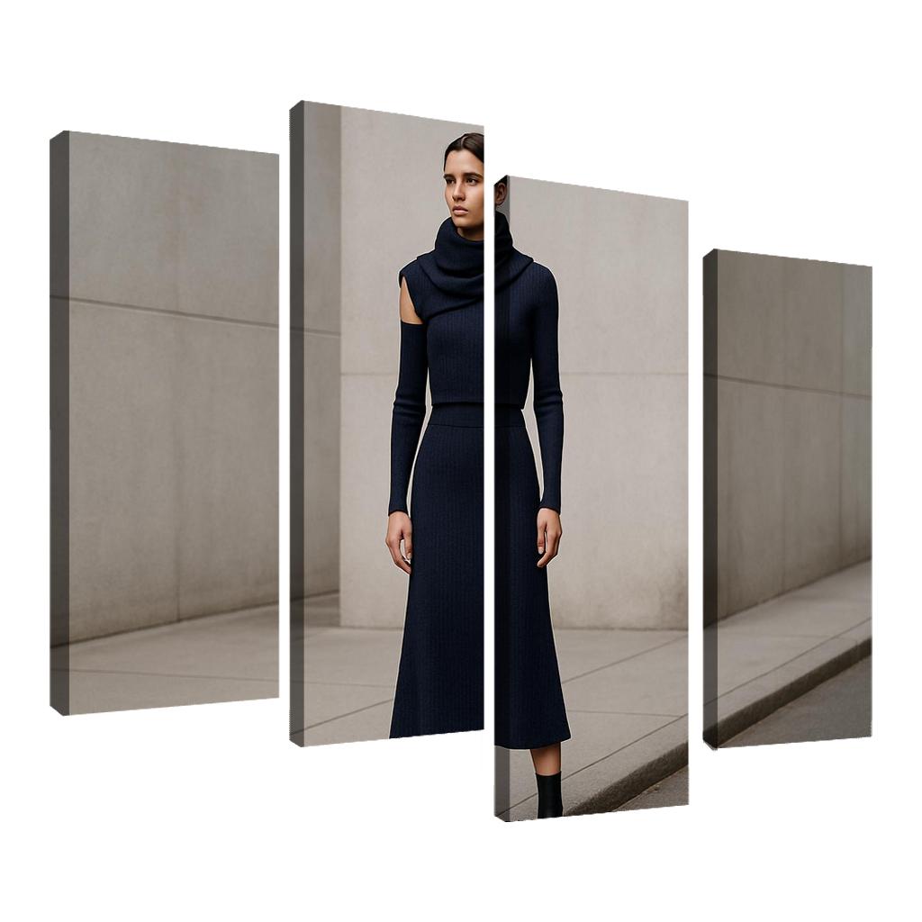 Convertible Sculpted Knit Ensemble canvas paintings frame