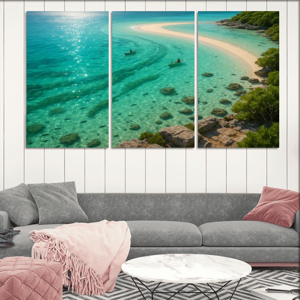 Seagrass Lagoon Kayak And Snorkel Sanctuary oil paintings frame