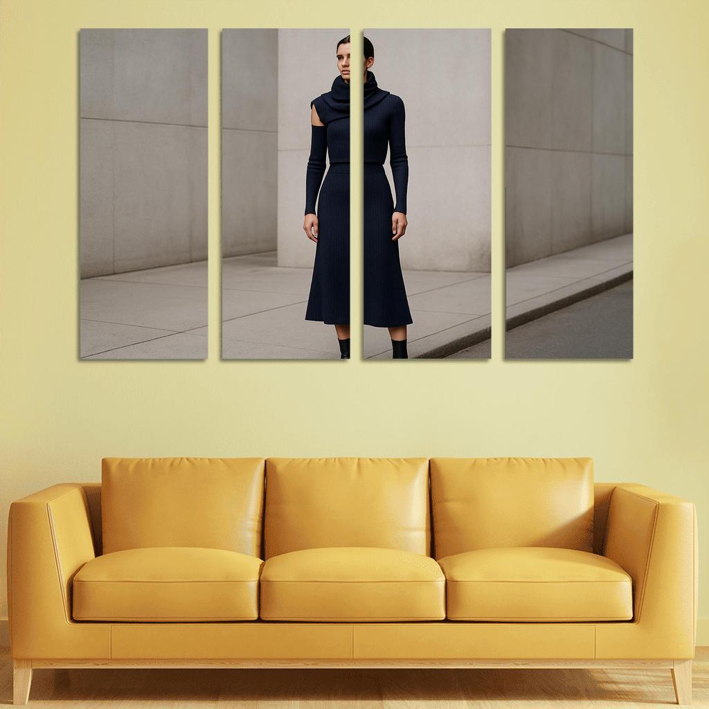 Convertible Sculpted Knit Ensemble canvas paintings frame