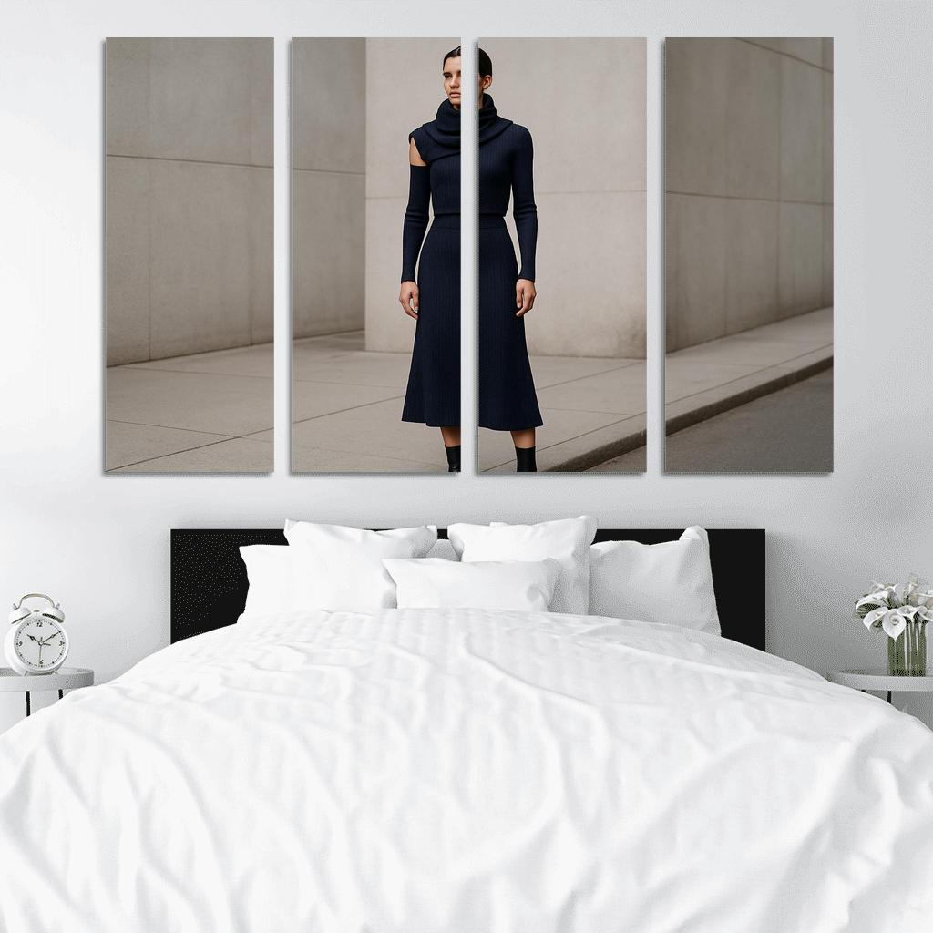 Convertible Sculpted Knit Ensemble canvas paintings frame