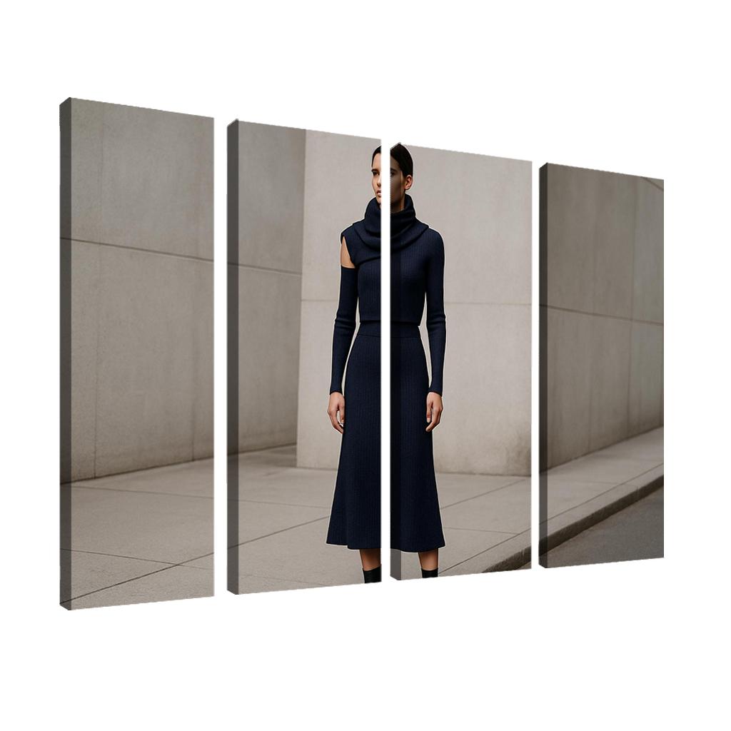 Convertible Sculpted Knit Ensemble canvas paintings frame