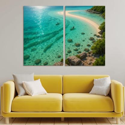 Seagrass Lagoon Kayak And Snorkel Sanctuary oil paintings frame
