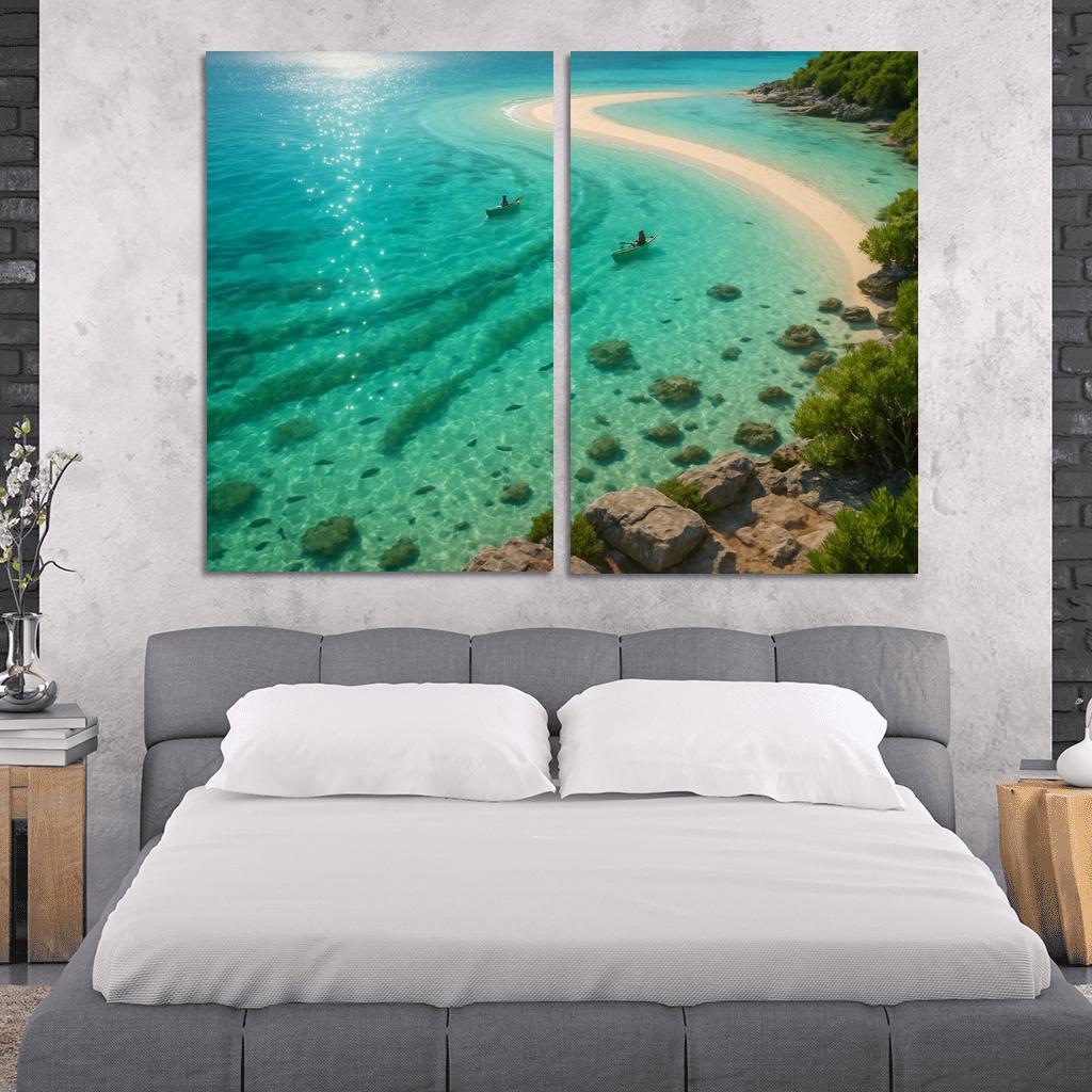 Seagrass Lagoon Kayak And Snorkel Sanctuary oil paintings frame