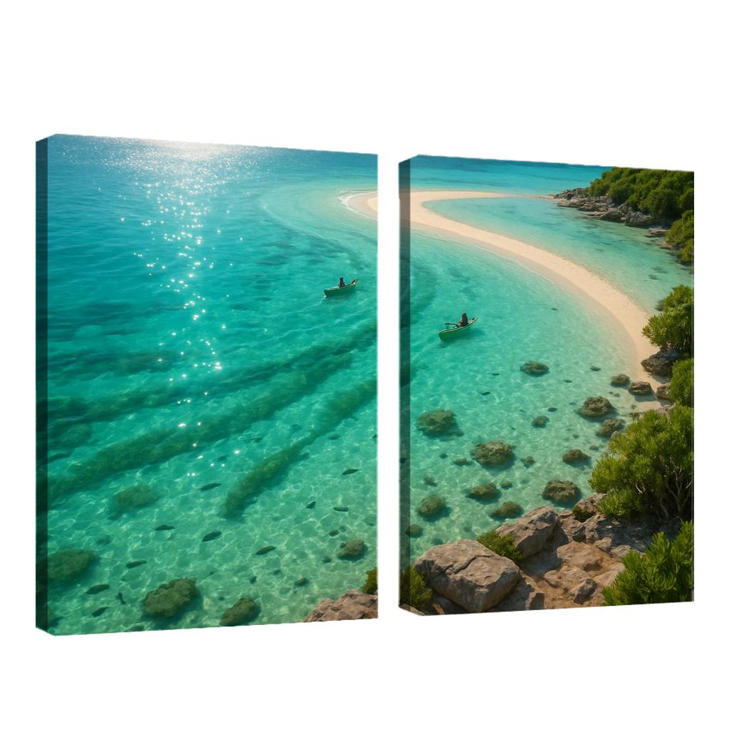 Seagrass Lagoon Kayak And Snorkel Sanctuary oil paintings frame