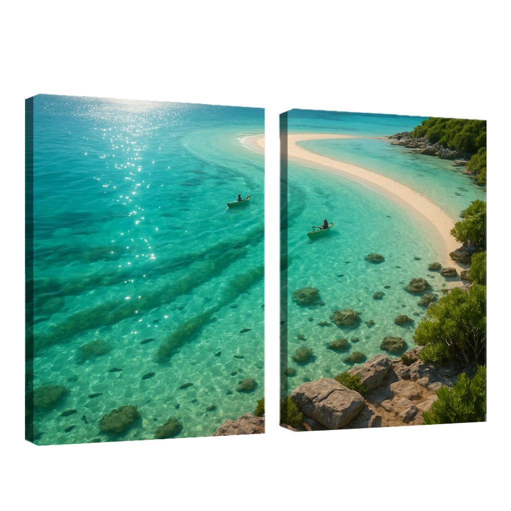 Seagrass Lagoon Kayak And Snorkel Sanctuary oil paintings frame