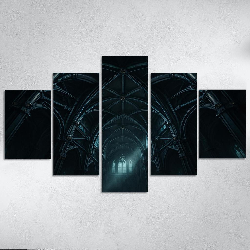 Clockwork Rib Vault Atrium framed paintings