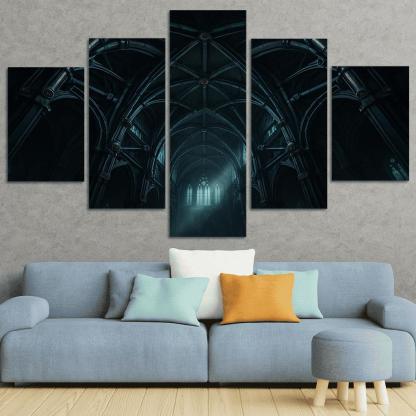 Clockwork Rib Vault Atrium framed paintings