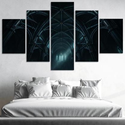 Clockwork Rib Vault Atrium framed paintings