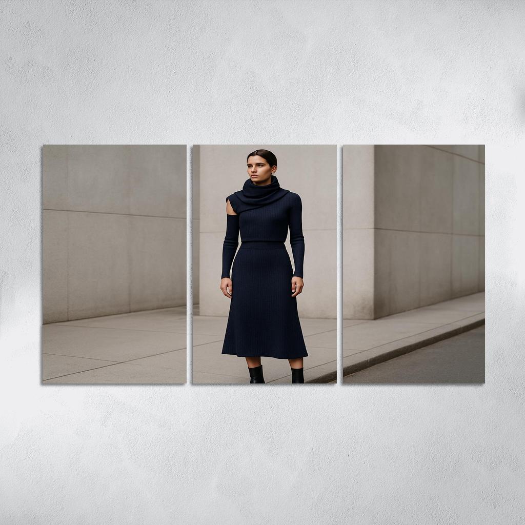 Convertible Sculpted Knit Ensemble canvas paintings frame