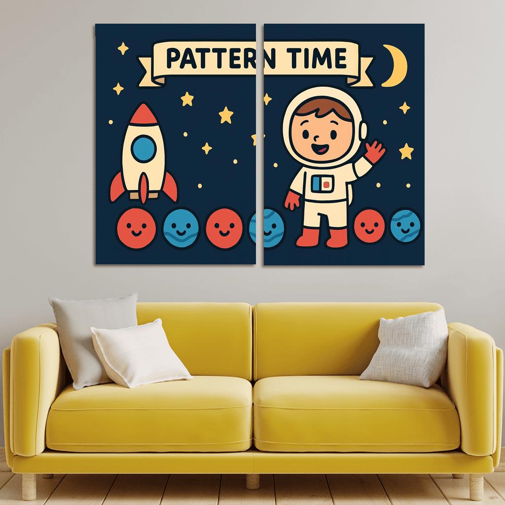 Captain Comet And The Planet Pattern Parade art trends