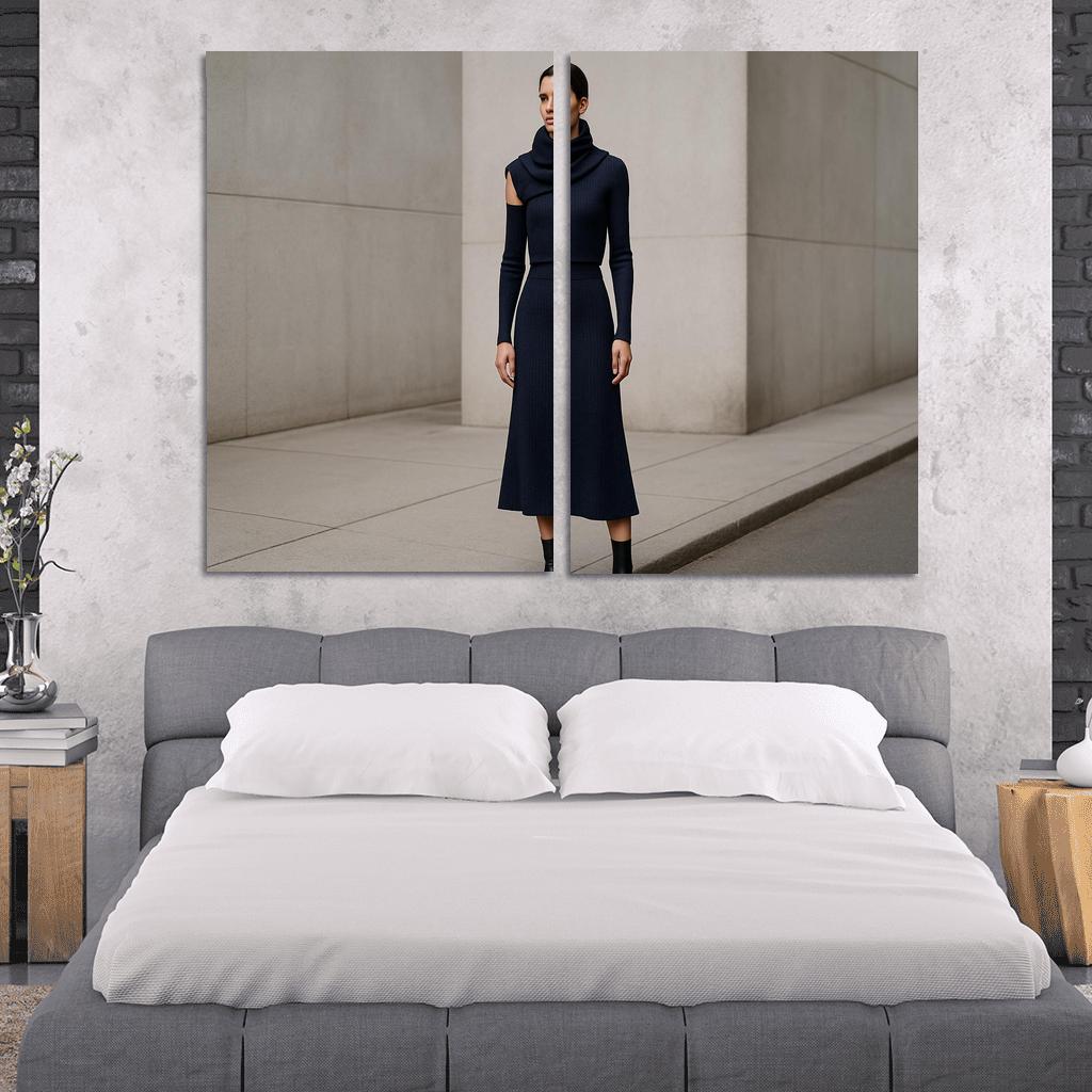 Convertible Sculpted Knit Ensemble canvas paintings frame