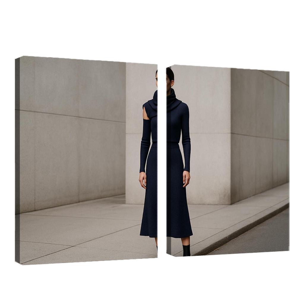 Convertible Sculpted Knit Ensemble canvas paintings frame