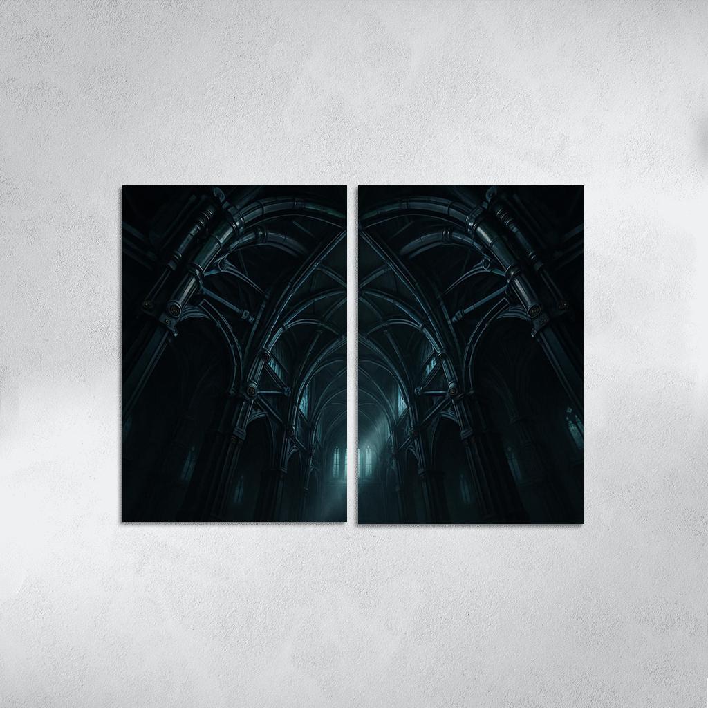 Clockwork Rib Vault Atrium framed paintings